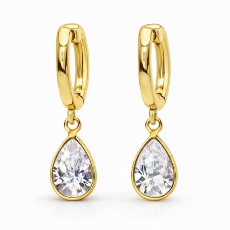 ARGOLA PONTO DE LUZ GOTA G SEMI OURO