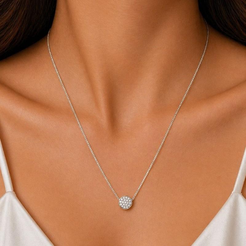 COLAR CHUVEIRO ALTO SEMI PRATA