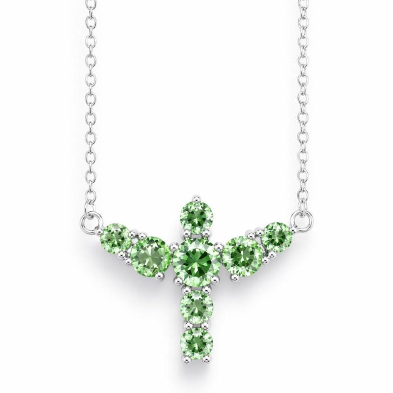 COLAR DIVINO VERDE AGUA SEMI PRATA