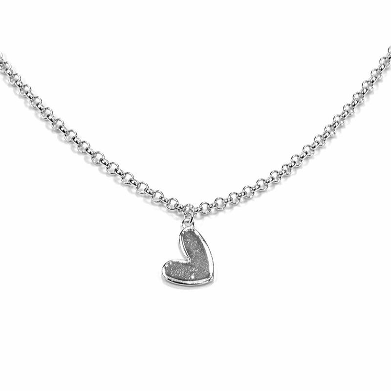 PULSEIRA ELO PORTUGUES PINGENTE CORAÇÃO LISO SEMI PRATA